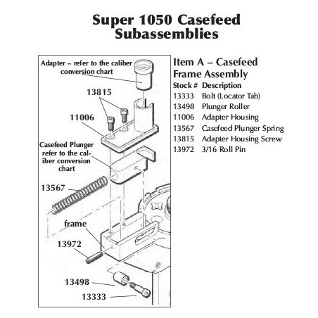 13567 - Case Insert Plunger Spring