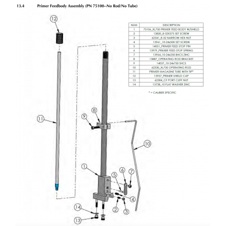 62330 - XL750 Primer Op Rod