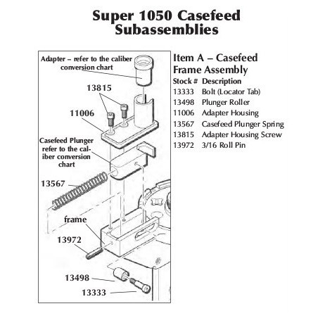 13498 - 1050 Plunger Roller