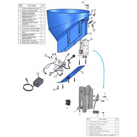 Variable Speed Casefeeder motor w/pin