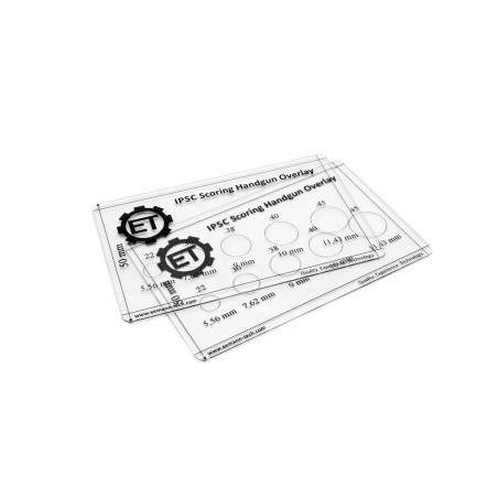 EEMANN TECH IPSC SCORING HANDGUN OVERLAY