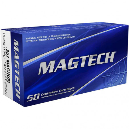 Magtech 357 mag 158 grs FMJ-Flat x 50