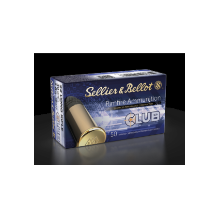 Munitions Sellier Bellot calibre 22Lr 40grs boîte de 50