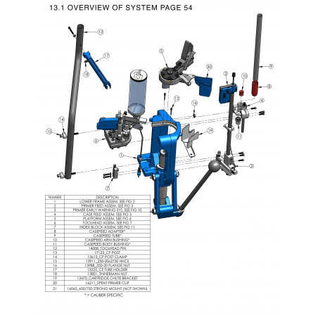 Casefeed Tube Holder Assembly